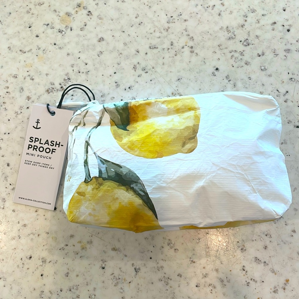 Aloha brand mini pouch in Limoncello